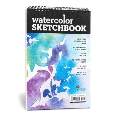 Union Square & Co - Watercolor Sketchbook - Medium Black Fliptop Spiral (Landsca, Inbunden