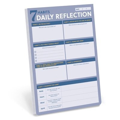 7 Habits Daily Reflection Notepad: Prioritize and Execute Each Day with Purpose