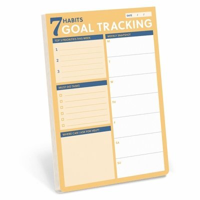 Union Square Gift - 7 Habits Goal Tracking Notepad: A Weekly Tool for Habit-Based Goal Setting, Häftad