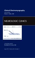 Devon I. Rubin - Clinical Electromyography, An Issue of Neurologic Clinics, Inbunden