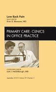 bokomslag Low Back Pain, An Issue of Primary Care Clinics in Office Practice