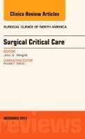 bokomslag Surgical Critical Care, An Issue of Surgical Clinics