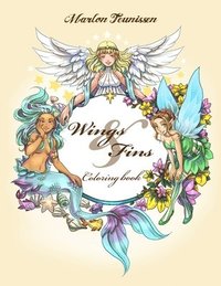 bokomslag Wings and Fins: Adult Coloring Book