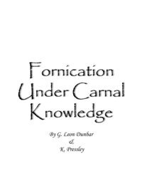 bokomslag Fornication Under Carnal Knowledge