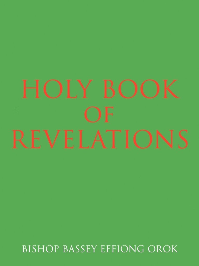 Holy Book of Revelations