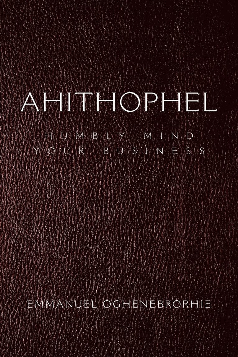 Ahithophel 1