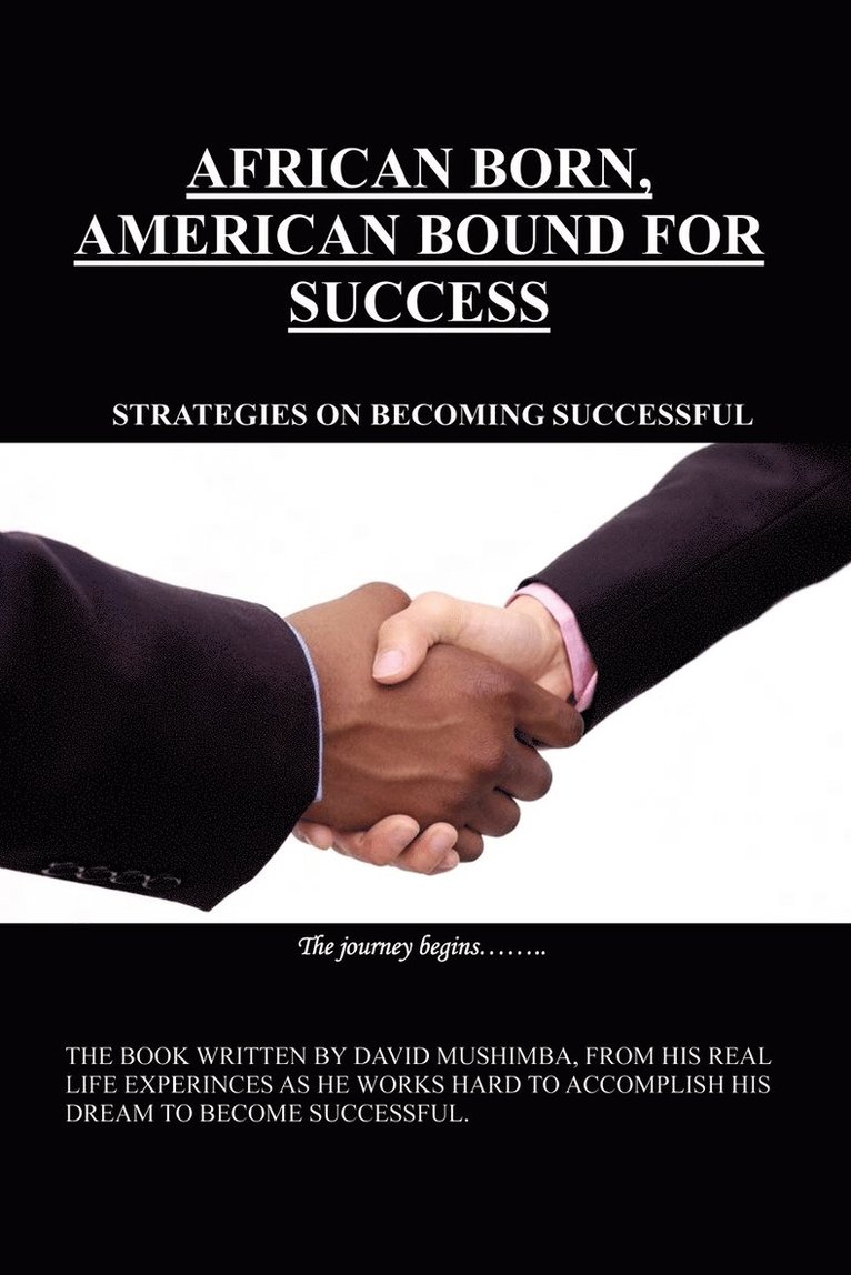 David Mushimba - African Born, American Bound for Success, Häftad