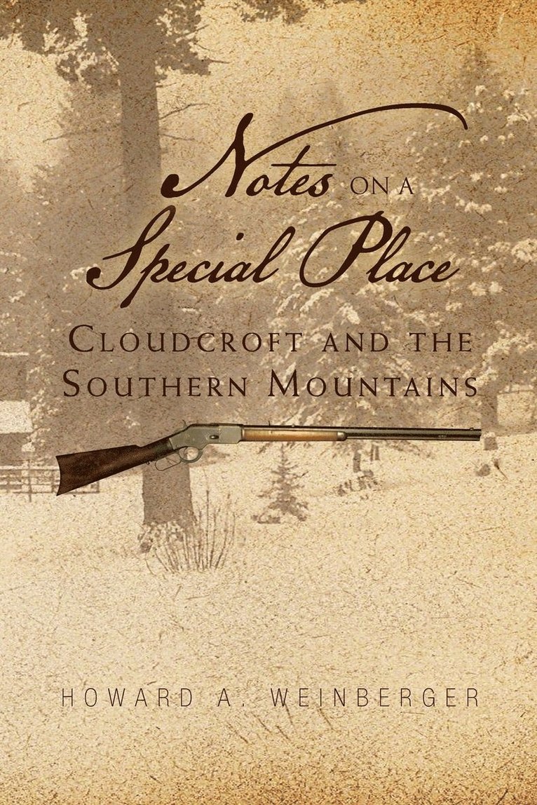 Howard A Weinberger, Howard A. Weinberger - Notes on a Special Place, Häftad