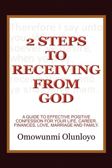 bokomslag 2 Steps to Receiving from God