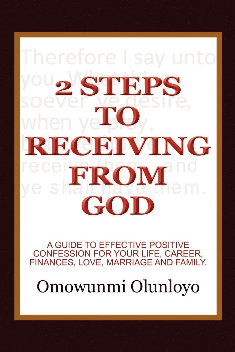 2 Steps to Receiving from God 1