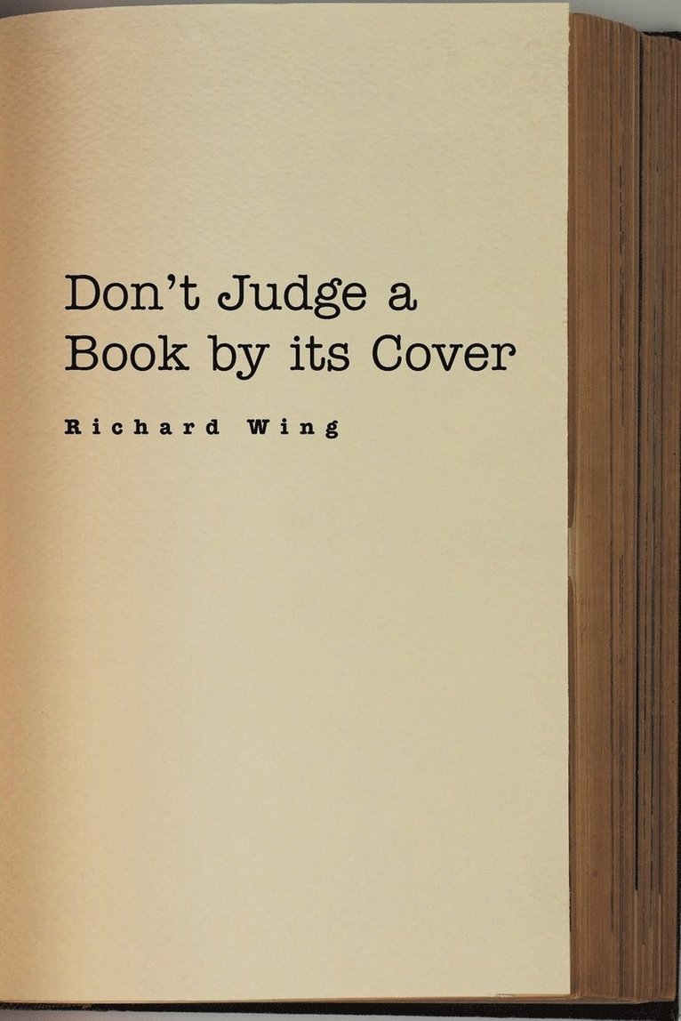 Don't Judge a Book by its Cover 1