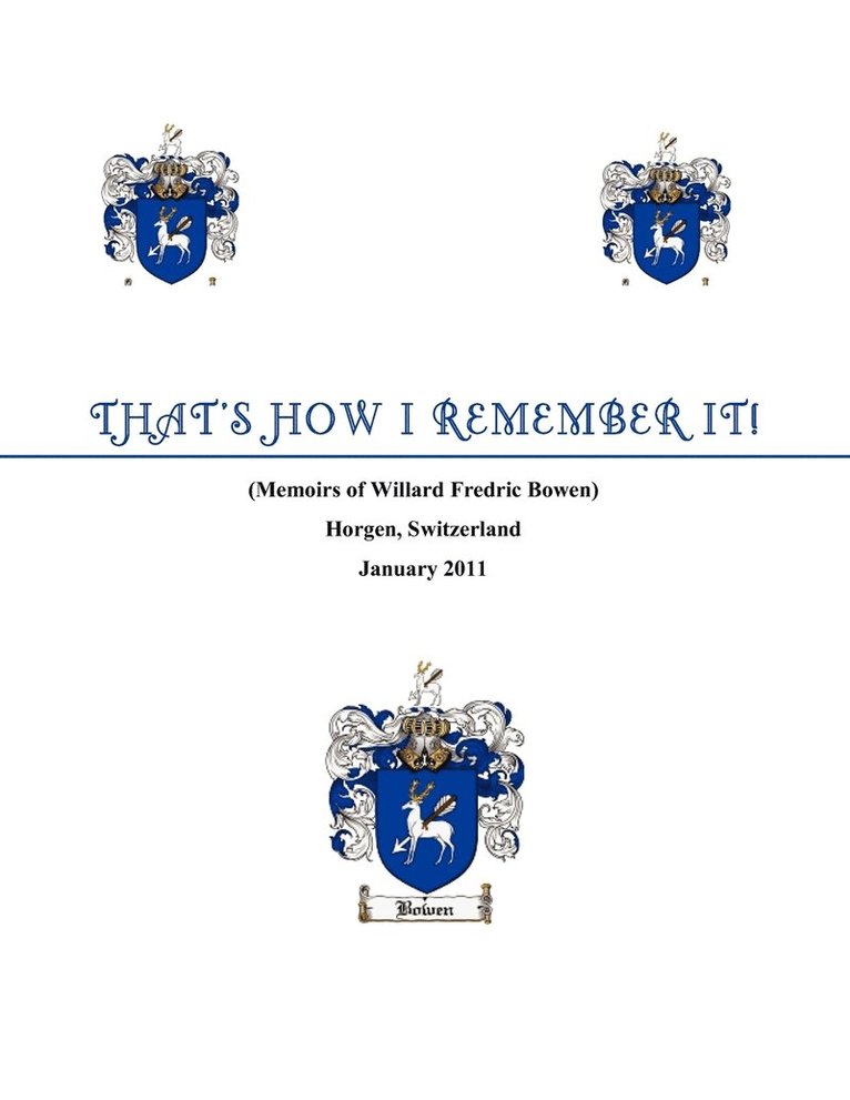 That's How I Remember It