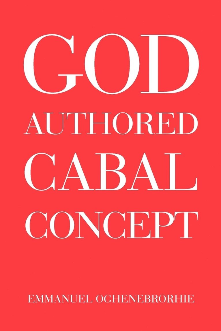 God-Authored Cabal Concept 1