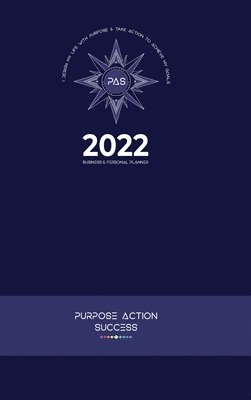 bokomslag 11-in-1 2022 PLANNER 6x9" 24-Hour Time Slots Personal Business 24 Hour Planner Daily Diary Hardcover Matte Finish Purpose Action Success V4 Navy Planner