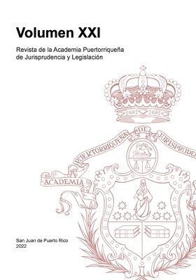 bokomslag Revista de la Academia Puertorriqueña de Jurisprudencia y Legislación