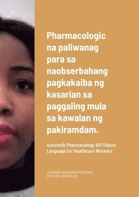 bokomslag Pharmacologic na paliwanag para sa naobserbahang pagkakaiba ng kasarian sa paggaling mula sa kawalan ng pakiramdam.