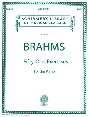 51 Exercises: Brahms - 51 Exercises Schirmer Library of Classics Volume 1600 Piano Solo, Häftad