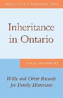 bokomslag Inheritance in Ontario: Wills and Other Records for Family Historians