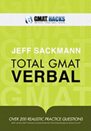 Jeff Sackmann - Total GMAT Verbal, Häftad