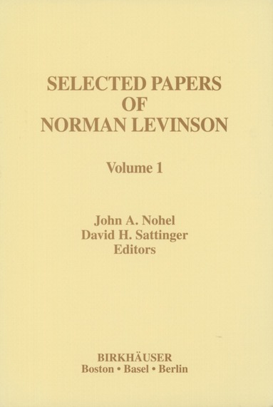 bokomslag Selected Papers of Norman Levinson