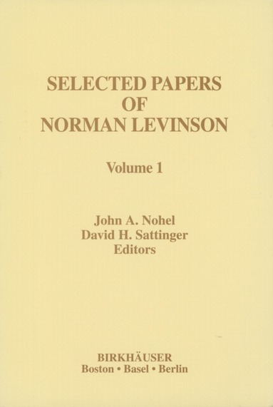 bokomslag Selected Papers of Norman Levinson