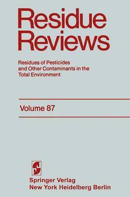 Francis A. Gunther, Jane Davies Gunther, Francis a. Gunther - Residue Reviews, Häftad