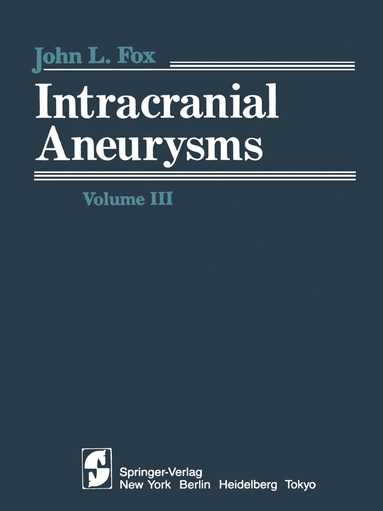 bokomslag Intracranial Aneurysms