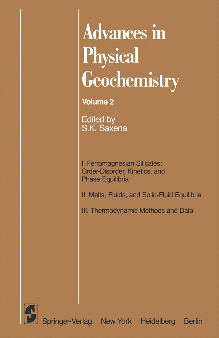 Advances in Physical Geochemistry 1