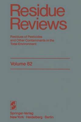 Francis A. Gunther, Jane Davies Gunther, Francis a. Gunther - Residue Reviews, Häftad