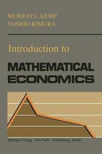 bokomslag Introduction to Mathematical Economics
