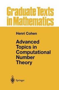 bokomslag Advanced Topics in Computational Number Theory