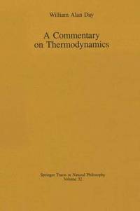 bokomslag A Commentary on Thermodynamics