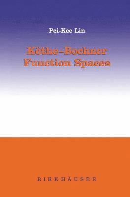 bokomslag Kthe-Bochner Function Spaces