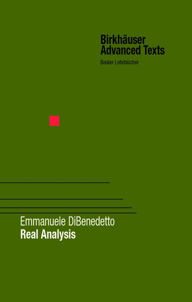 Emmanuele DiBenedetto - Real Analysis, Häftad