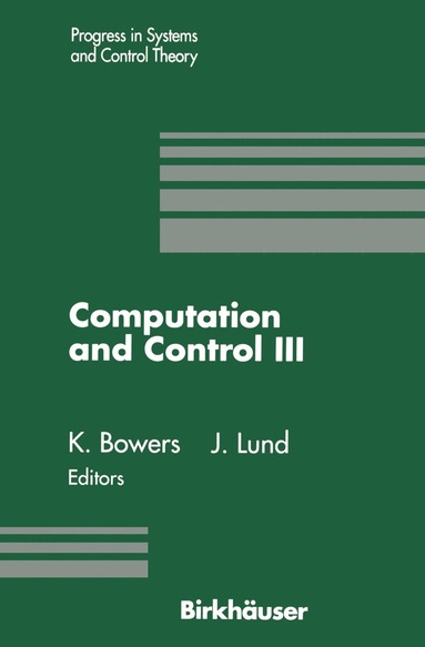 bokomslag Computation and Control III