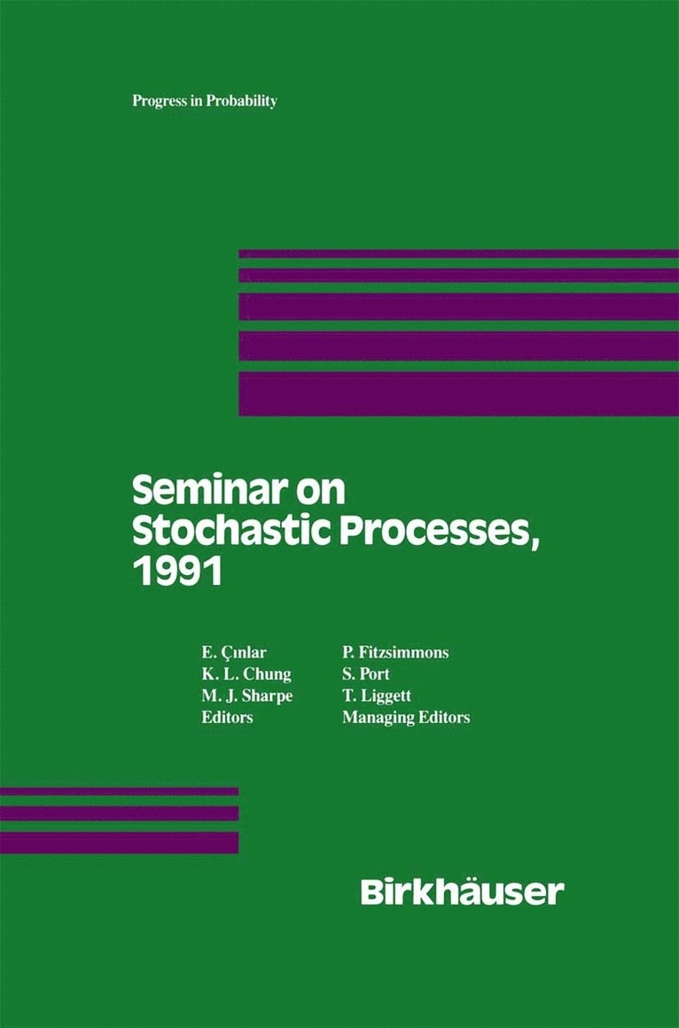 Seminar on Stochastic Processes, 1991 1