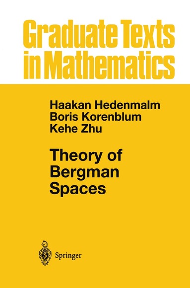 bokomslag Theory of Bergman Spaces