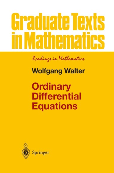 Wolfgang Walter - Ordinary Differential Equations, Häftad