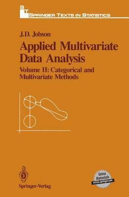 J.D. Jobson, J. D. Jobson, John Jobson - Applied Multivariate Data Analysis, Häftad