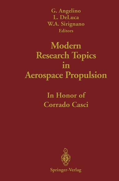 Gianfranco Angelino, Luigi De Luca, William A. Sirignano - Modern Research Topics in Aerospace Propulsion, Häftad