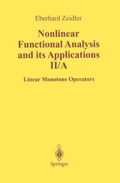 bokomslag Nonlinear Functional Analysis and Its Applications