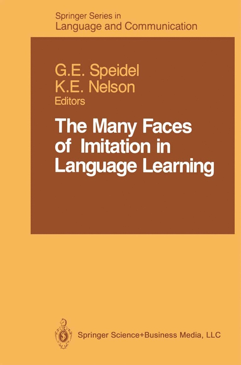 The Many Faces of Imitation in Language Learning 1