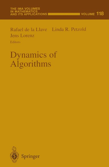 Rafael de la Llave, Linda R. Petzold, Jens Lorenz - Dynamics of Algorithms, Häftad