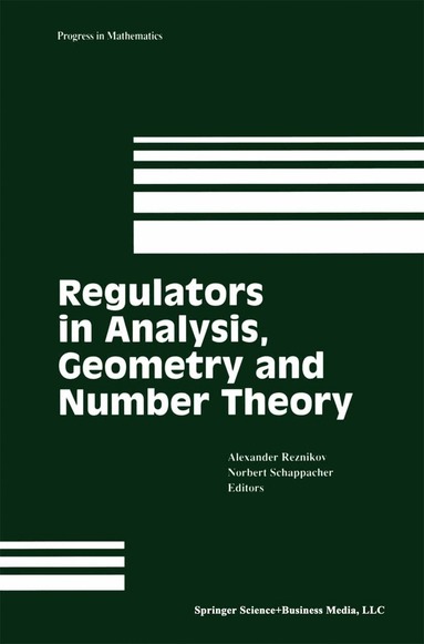 Alexander Reznikov, Norbert Schappacher - Regulators in Analysis, Geometry and Number Theory, Häftad
