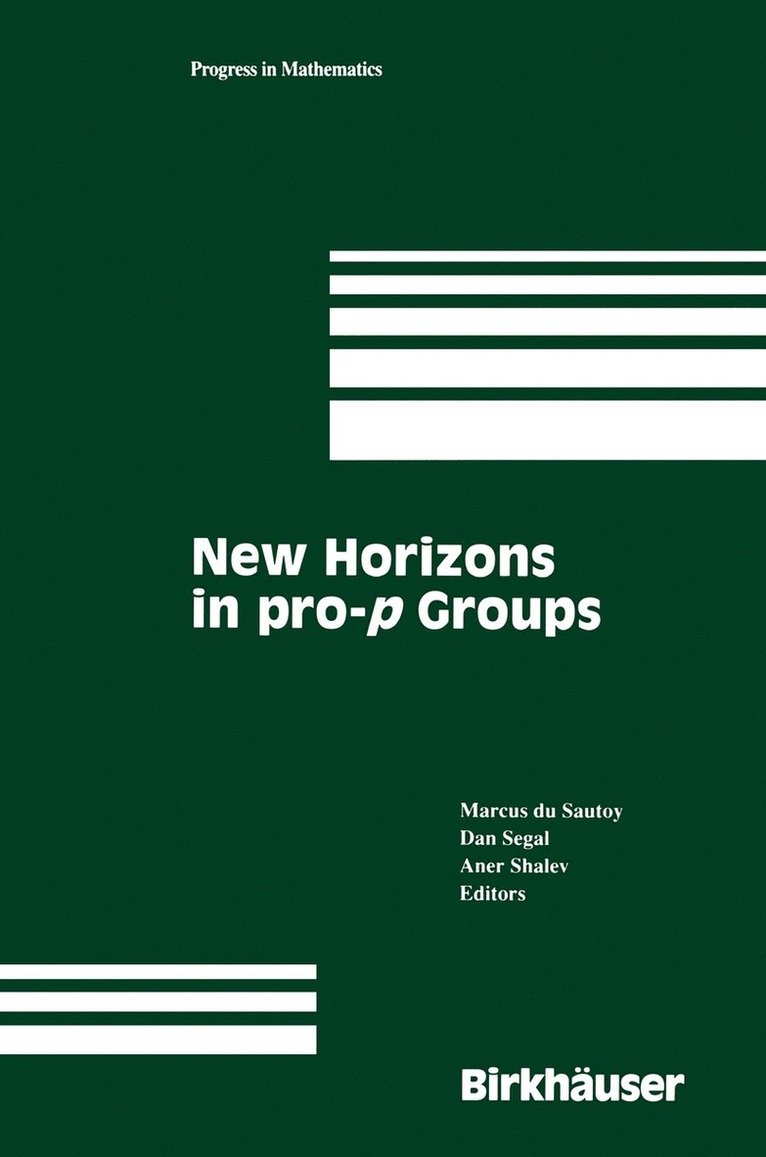 New Horizons in pro-p Groups 1