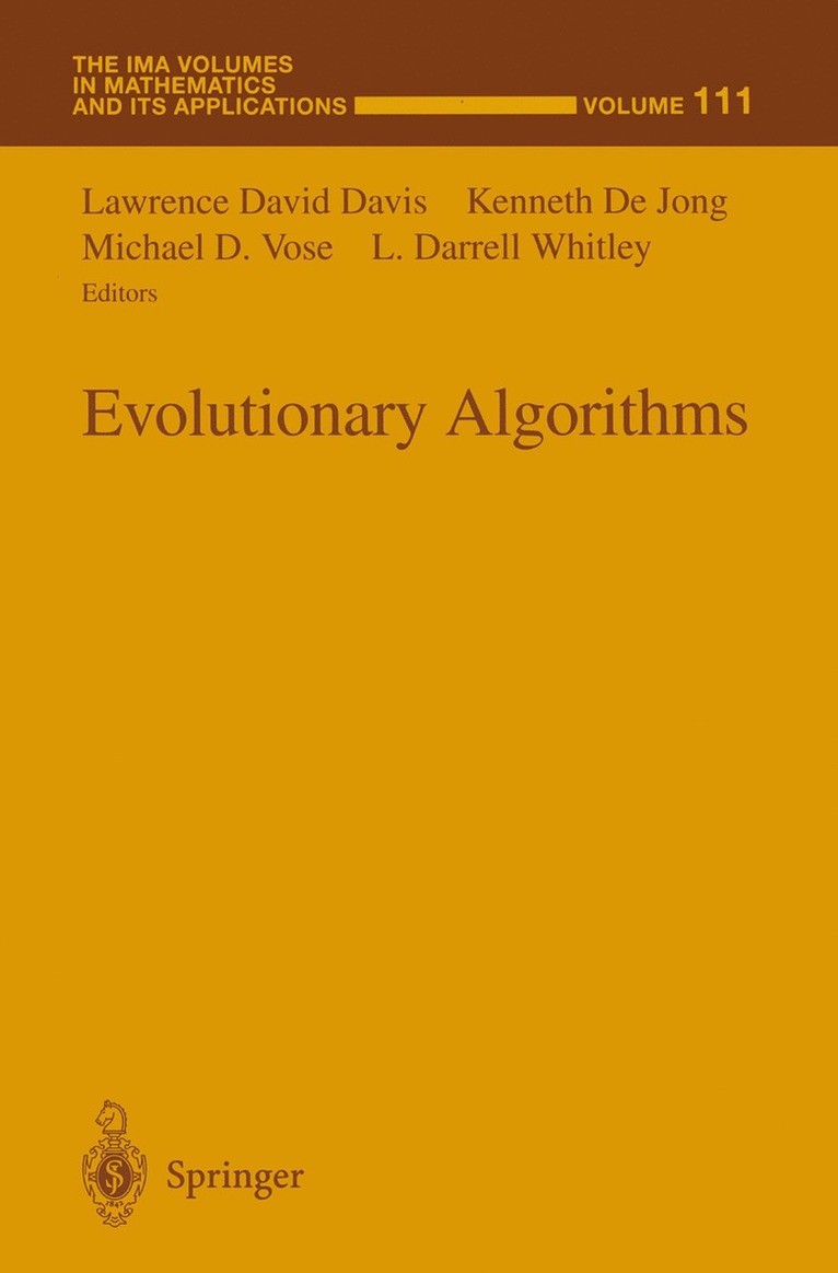 Lawrence D. Davis, Kenneth De Jong, Michael D. Vose, L.Darrell Whitley, Kenneth de Jong, L. Darrell Whitley - Evolutionary Algorithms, Häftad