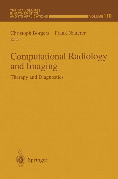 Christoph Börgers, Frank Natterer - Computational Radiology and Imaging, Häftad