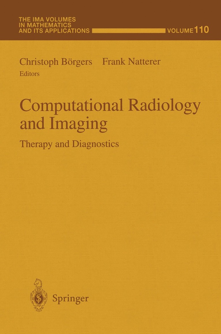 Christoph Börgers, Frank Natterer - Computational Radiology and Imaging, Häftad