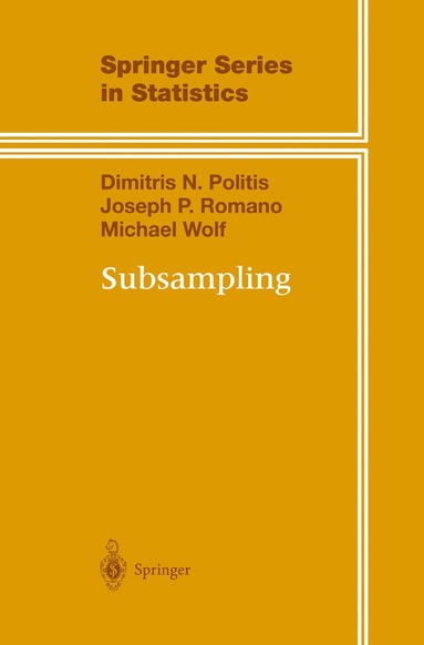 Dimitris N. Politis, Joseph P. Romano, Michael Wolf - Subsampling, Häftad