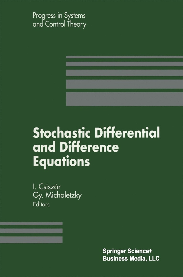 Imre Csiszar, Gy. Michaletzky, Gy Michaletzky, György Michaletzky - Stochastic Differential and Difference Equations, Häftad